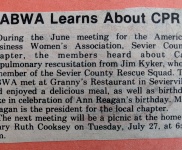 ABWA Learns about CPR