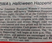 ABWA’S Halloween Happening