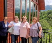 Touring the Gatlinburg Event Center – Tammy, Marcy, Sherri & Vicky